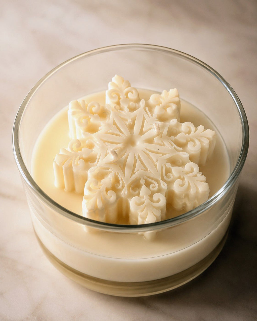 Snowflake Coconut Wax Candle - Alpine Apothecary