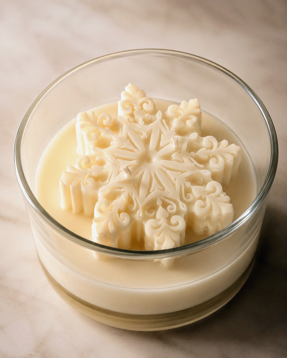 Snowflake Coconut Wax Candle - Alpine Apothecary