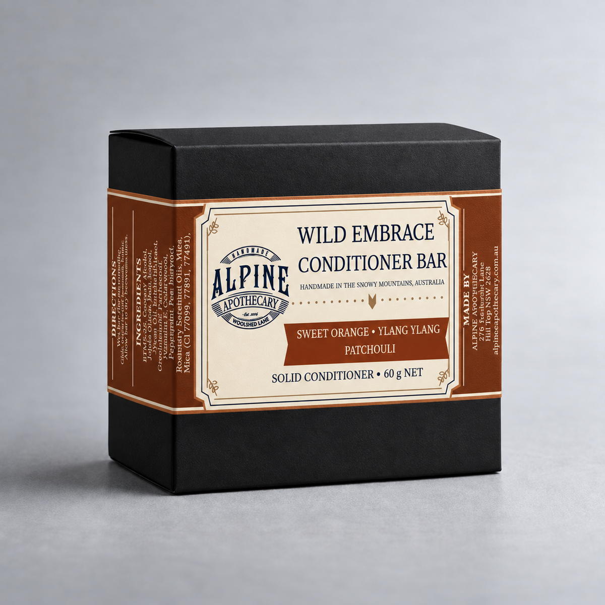 Wild Embrace conditioner bar and box, one included in bundle