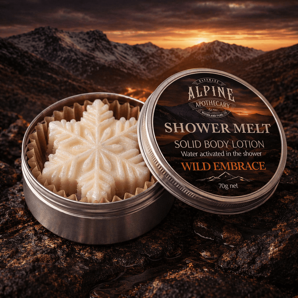 Wild Embrace - WATER ACTIVATED BODY LOTION BAR - Shower Melt - Alpine Apothecary
