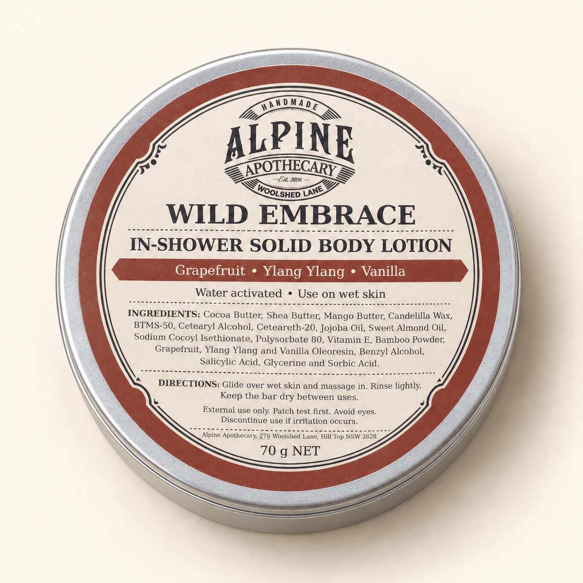 Wild Embrace Water Activated Solid Body Lotion - Alpine Apothecary