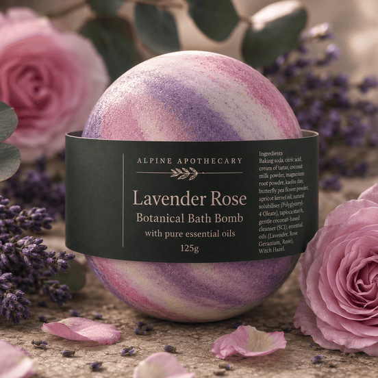 Wild Lavender Rose Bath Bomb - Alpine Apothecary