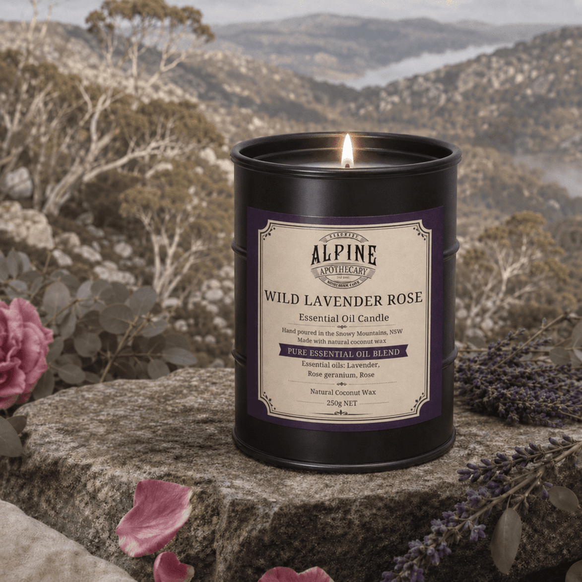 Wild Lavender Rose Mandle - Alpine Apothecary