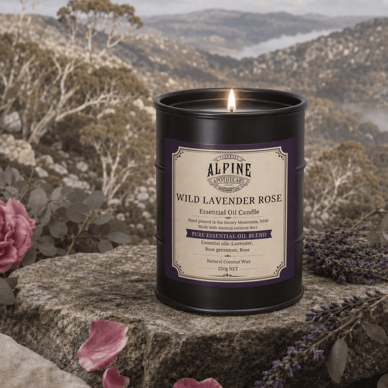 Wild Lavender Rose Mandle - Alpine Apothecary