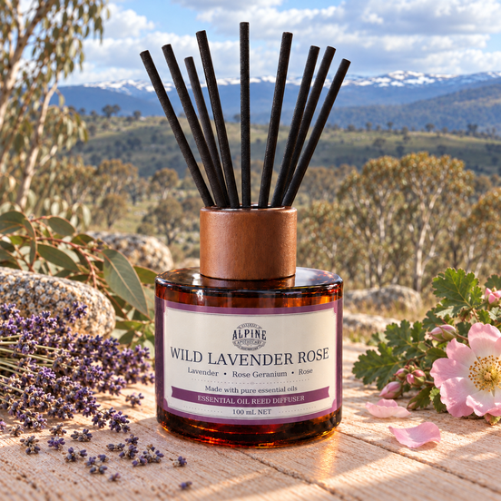 Wild Lavender Rose Reed Diffuser - Alpine Apothecary