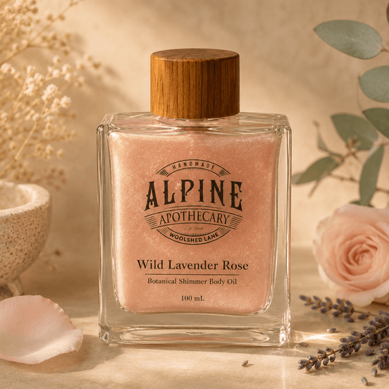 Wild Lavender Rose Shimmer Body Oil - Alpine Apothecary