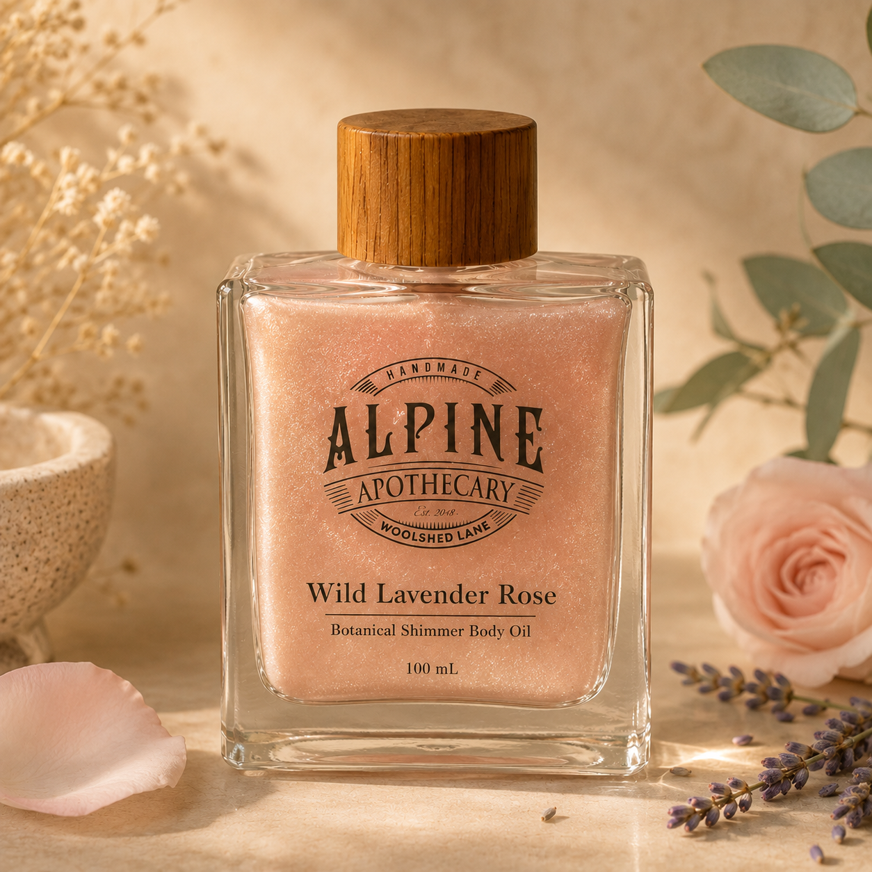 Wild Lavender Rose Shimmer Body Oil