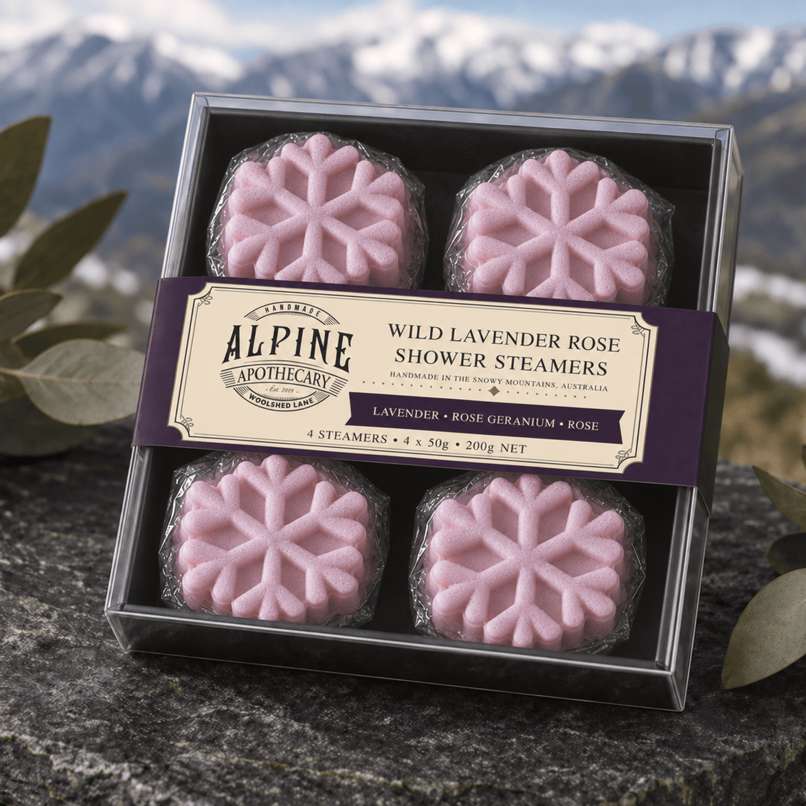 Wild Lavender Rose Shower Steamers - Alpine Apothecary