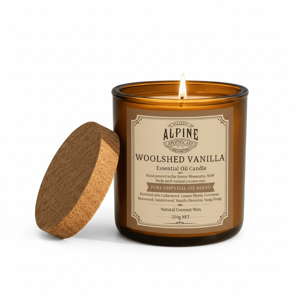 Woolshed Vanilla Amber Jar Candle - Alpine Apothecary
