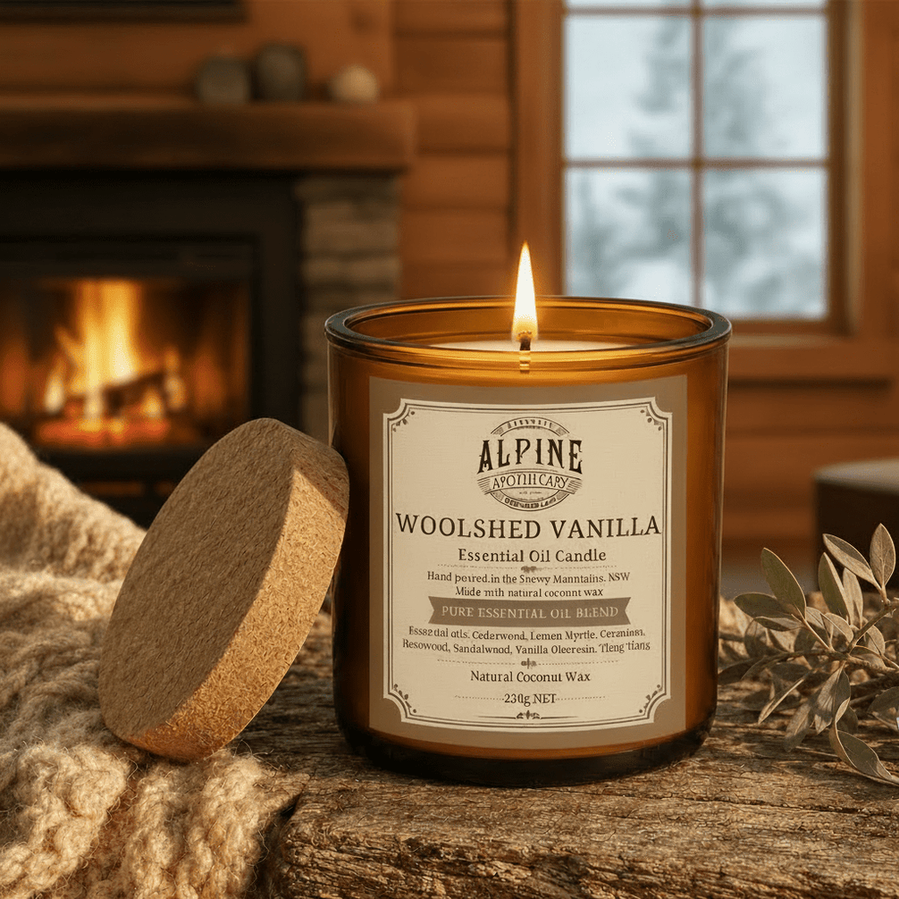 Woolshed Vanilla Amber Jar Candle - Alpine Apothecary