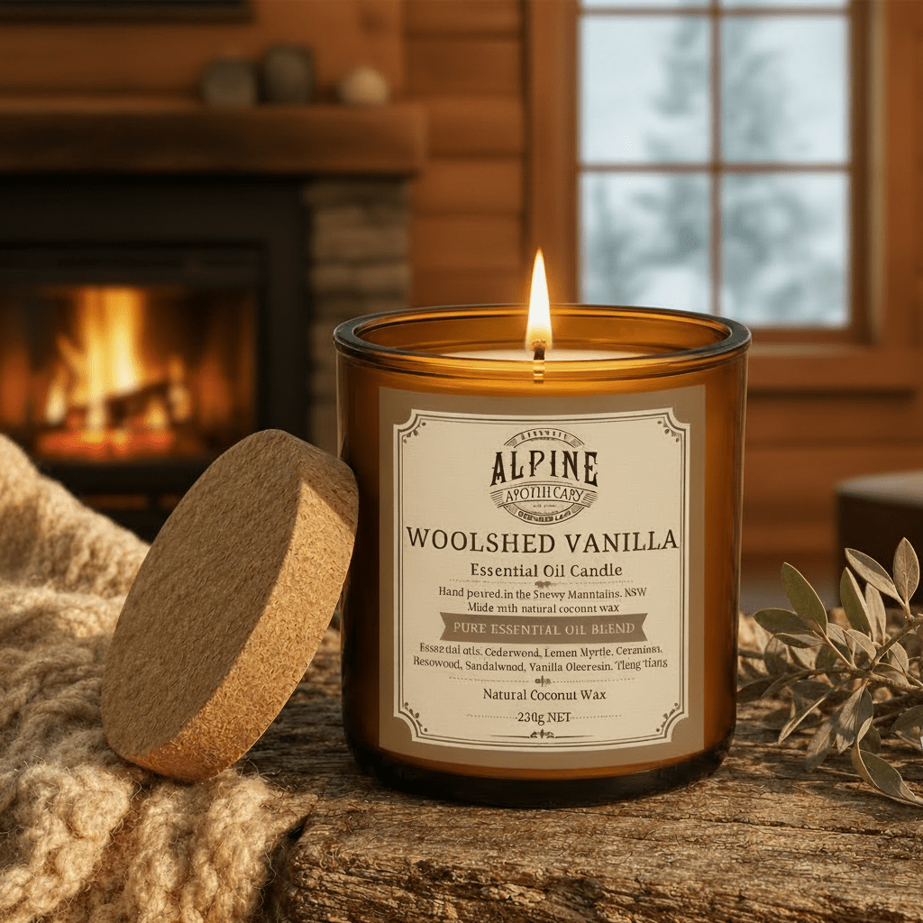 Woolshed Vanilla Amber Jar Candle - Alpine Apothecary