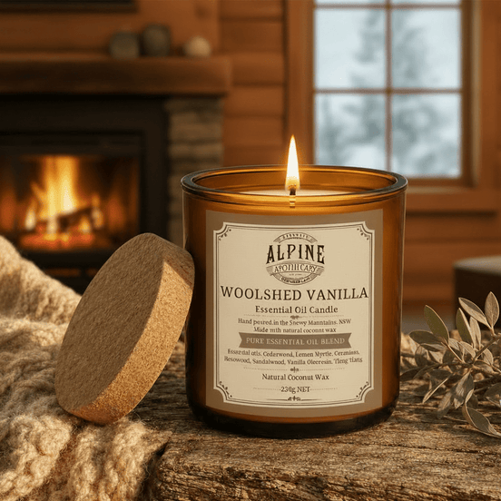 Woolshed Vanilla Amber Jar Candle - Alpine Apothecary