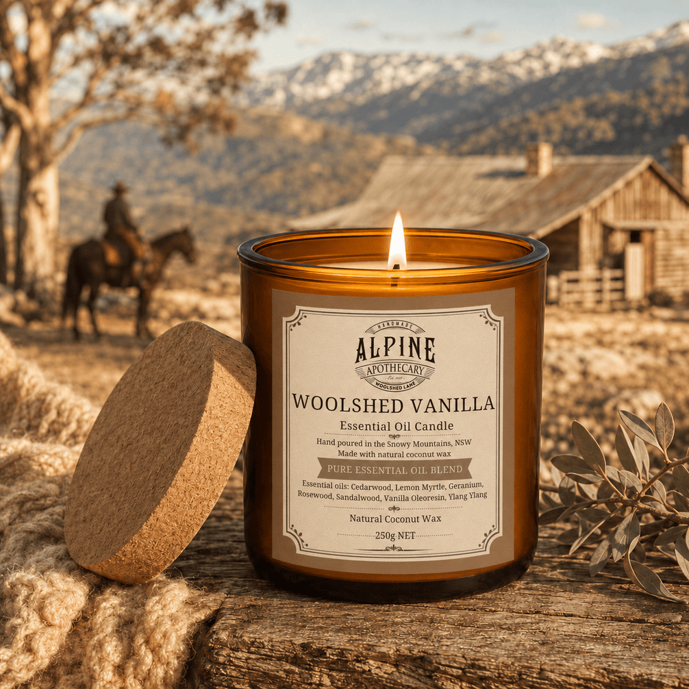 Woolshed Vanilla Amber Jar Candle - Alpine Apothecary