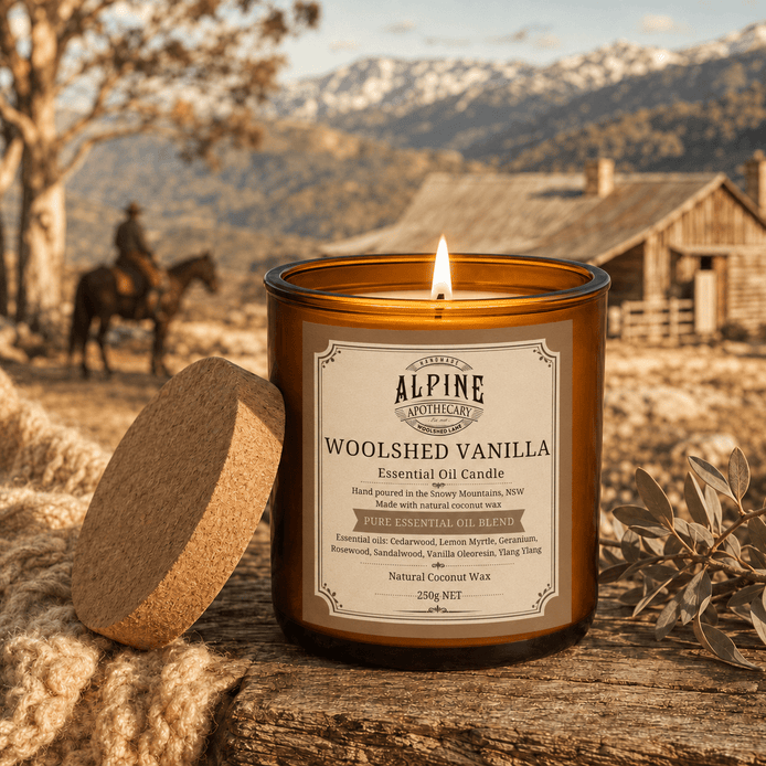 Woolshed Vanilla Amber Jar Candle - Alpine Apothecary