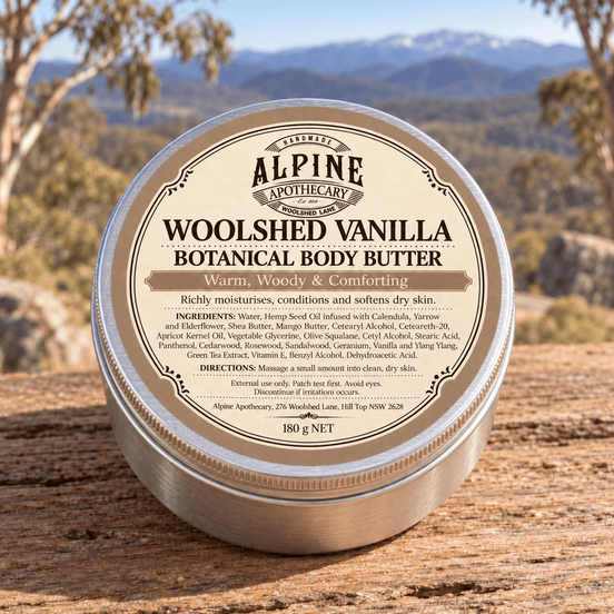 Woolshed Vanilla Botanical Body Butter - Alpine Apothecary